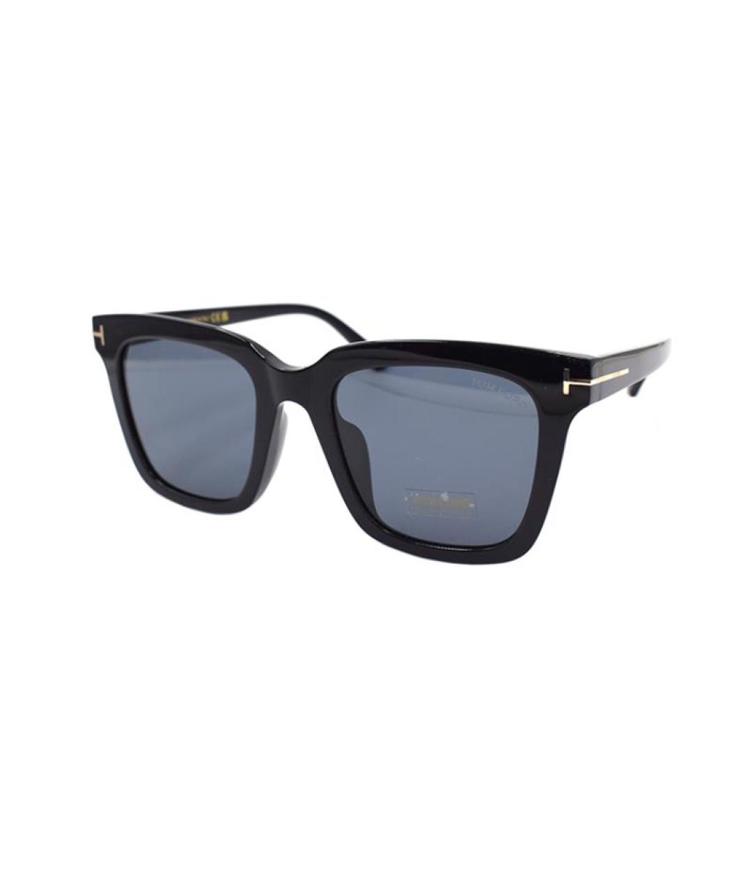TOM FORD Черные пластиковые солнцезащитные очки, фото 1