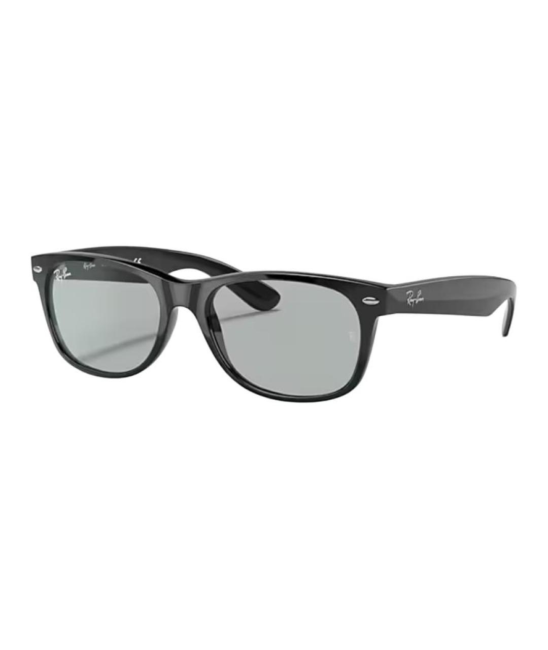 RAY BAN Черные пластиковые солнцезащитные очки, фото 1