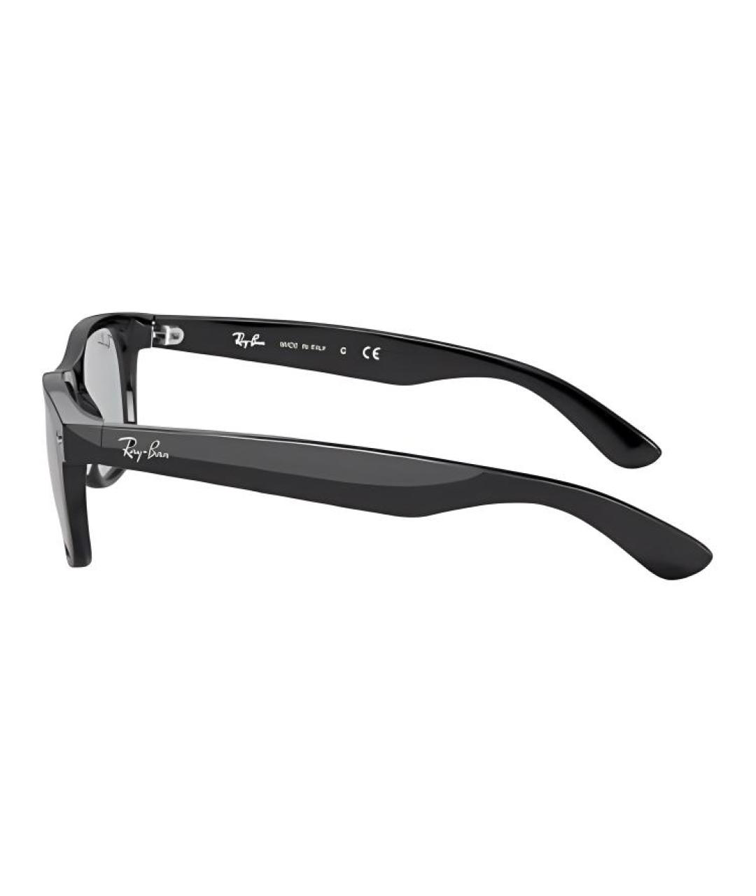 RAY BAN Черные пластиковые солнцезащитные очки, фото 5