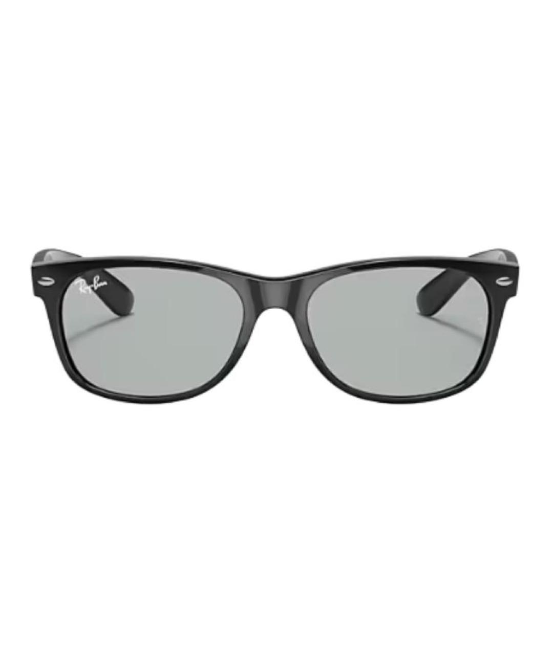 RAY BAN Черные пластиковые солнцезащитные очки, фото 2