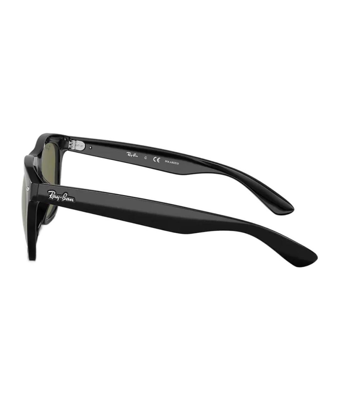 RAY BAN Черные пластиковые солнцезащитные очки, фото 3