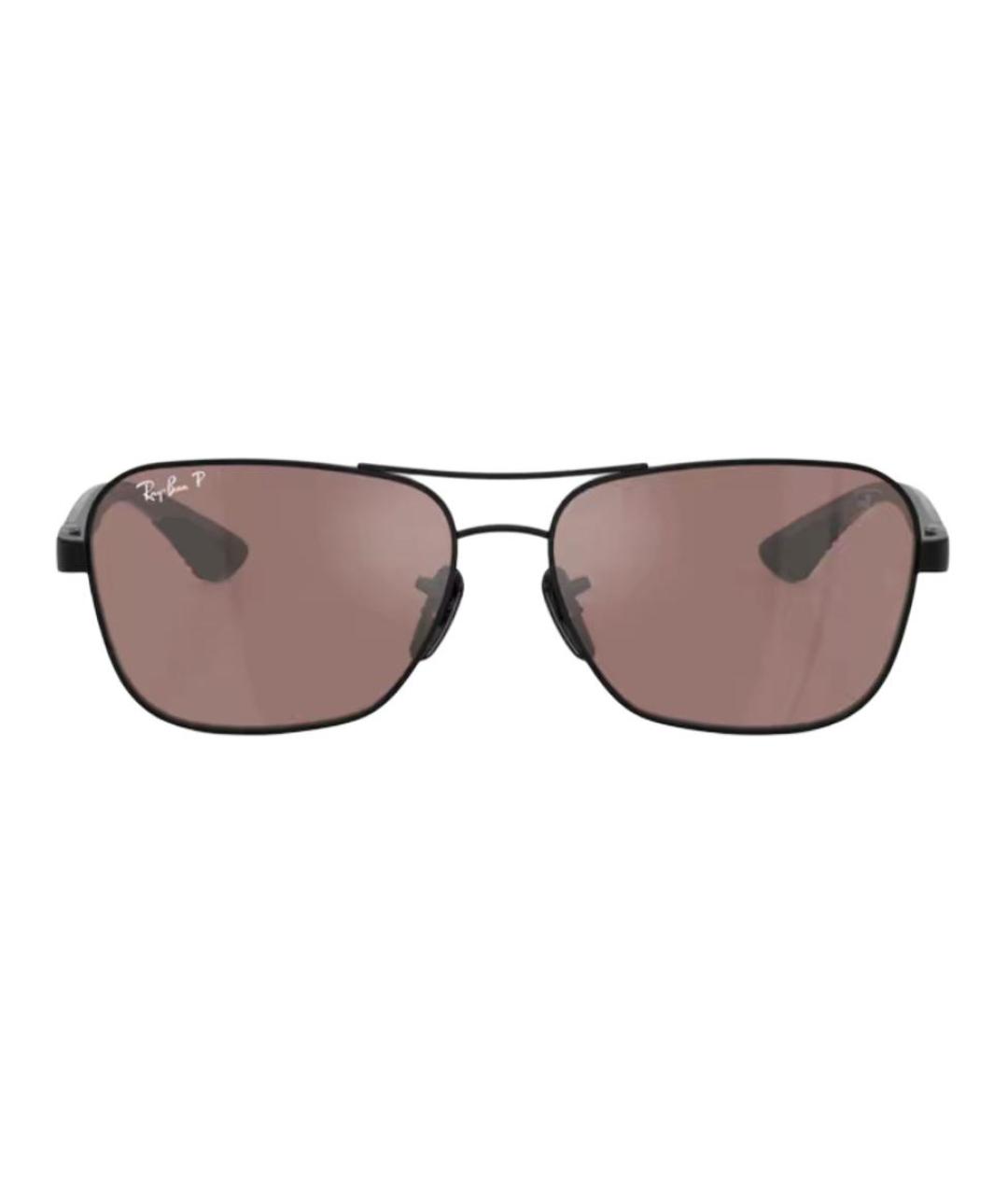 RAY BAN Черные металлические солнцезащитные очки, фото 1