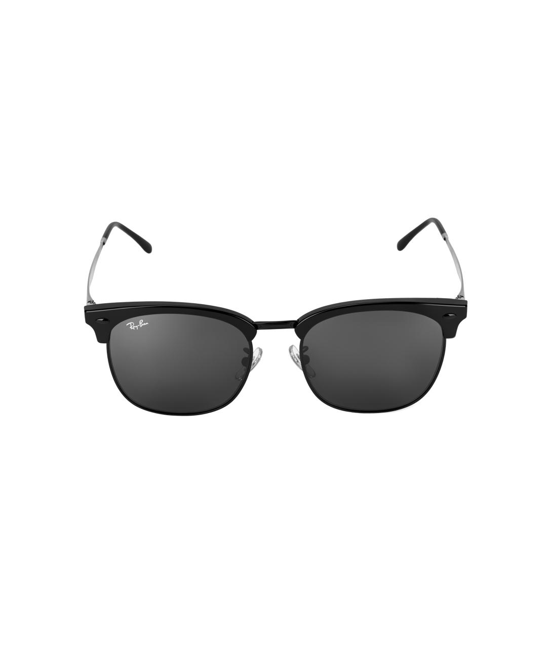 RAY BAN Черные металлические солнцезащитные очки, фото 1