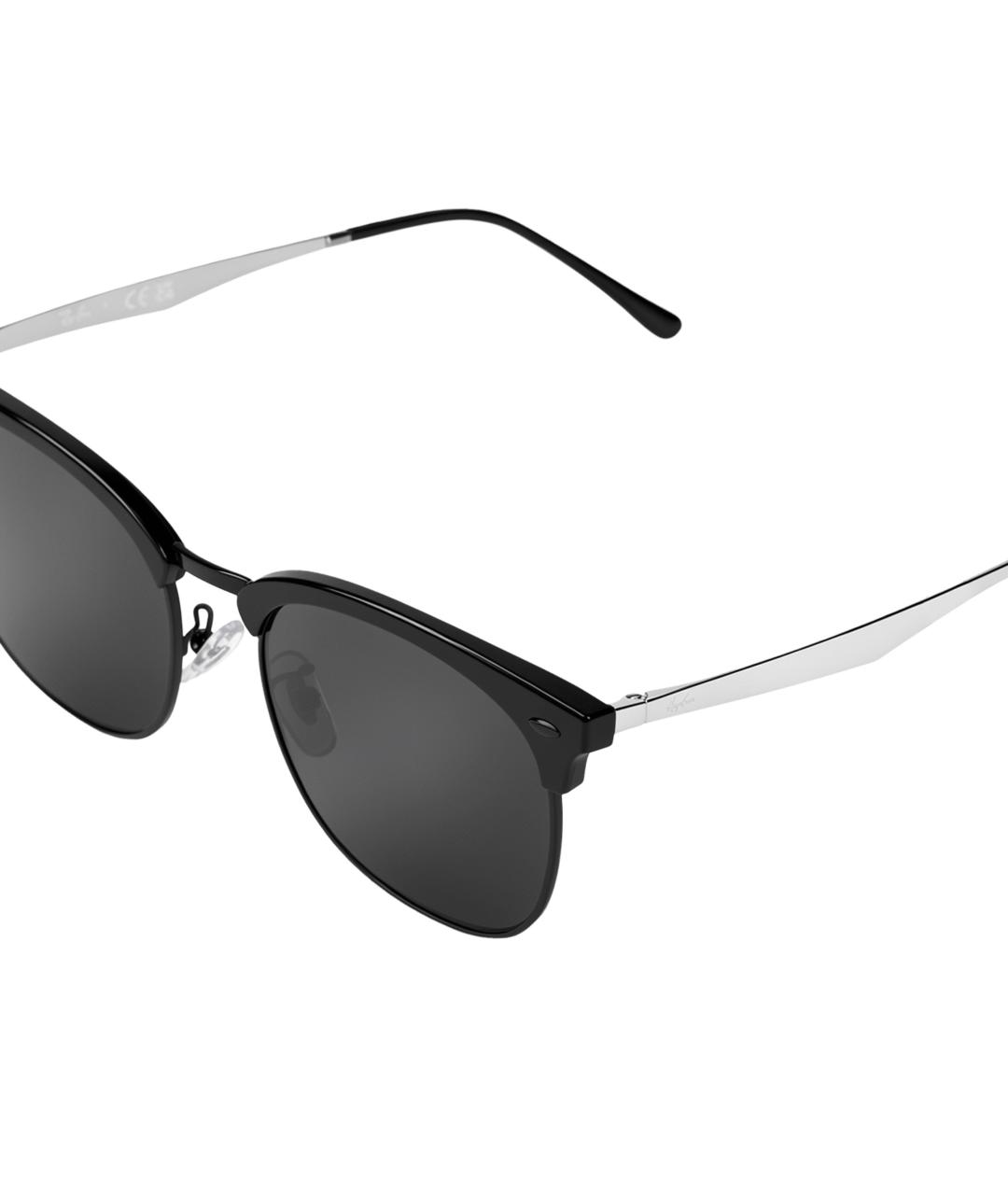 RAY BAN Черные металлические солнцезащитные очки, фото 4