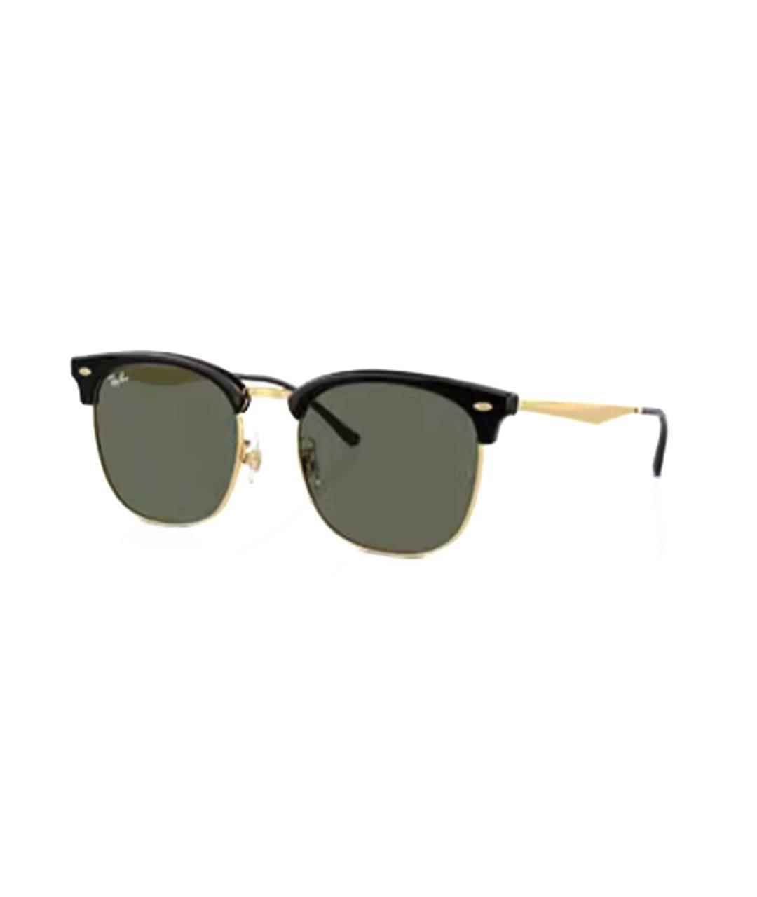 RAY BAN Черные пластиковые солнцезащитные очки, фото 1