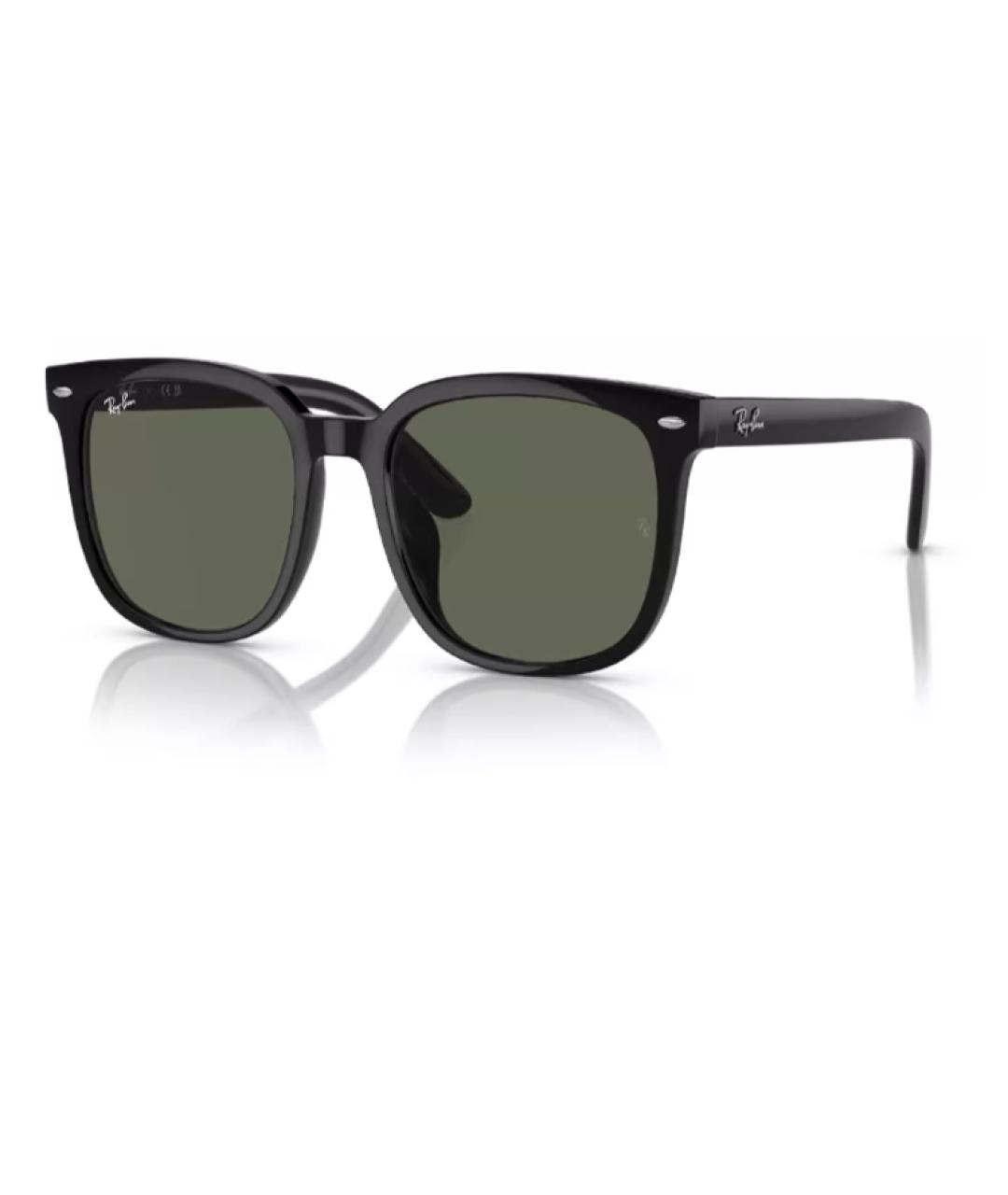 RAY BAN Черные пластиковые солнцезащитные очки, фото 1