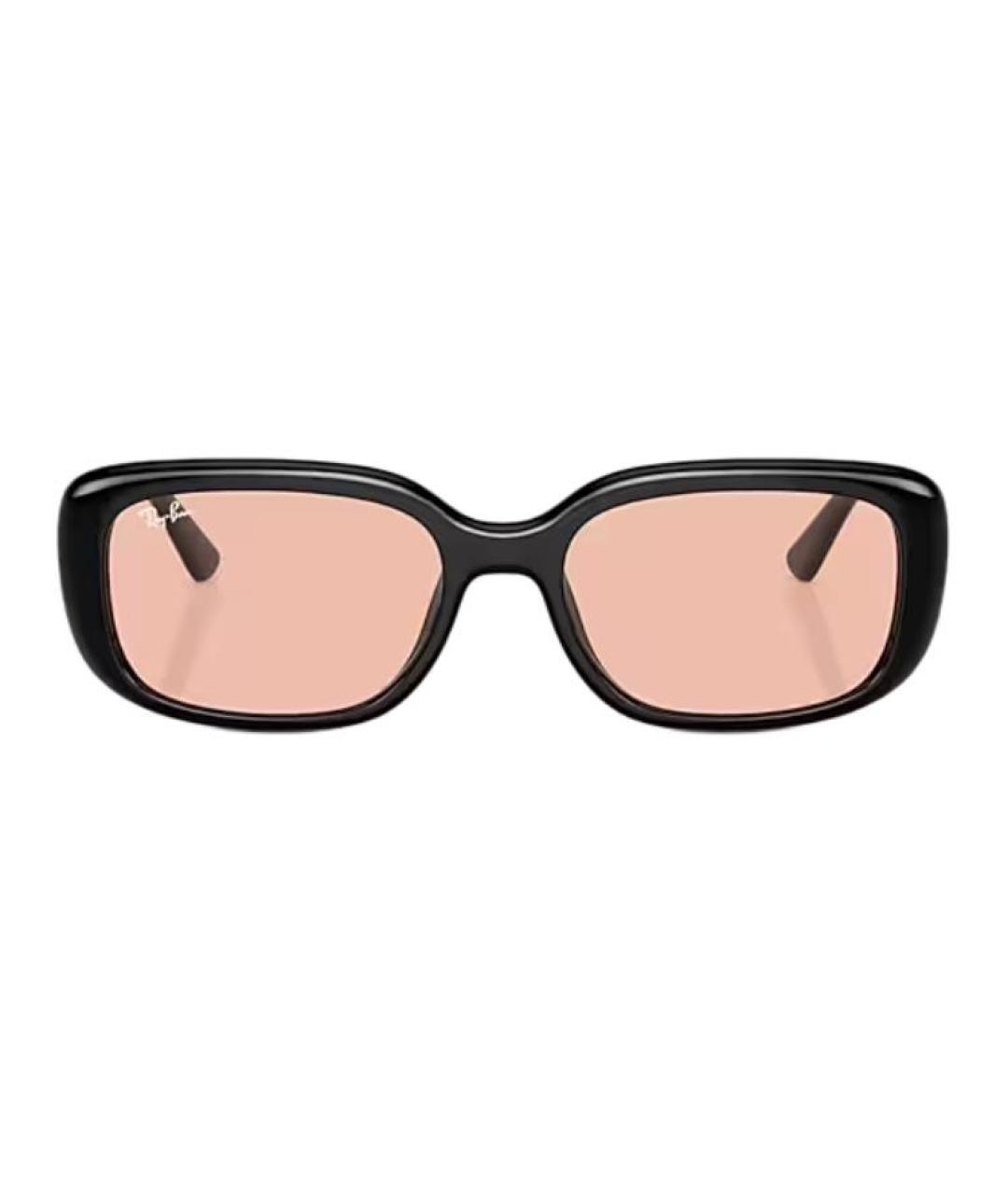 RAY BAN Черные пластиковые солнцезащитные очки, фото 2