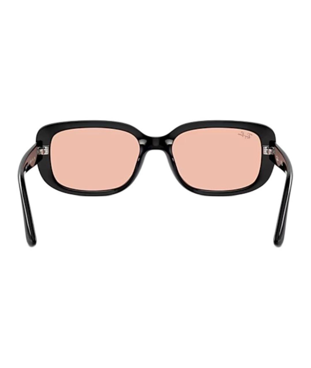 RAY BAN Черные пластиковые солнцезащитные очки, фото 3
