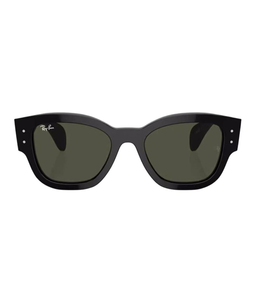 RAY BAN Черные пластиковые солнцезащитные очки, фото 2