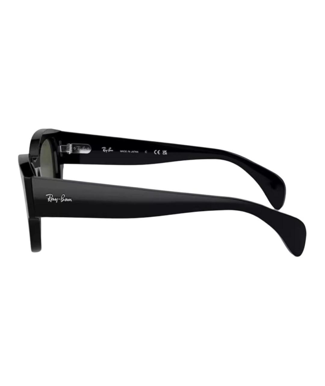 RAY BAN Черные пластиковые солнцезащитные очки, фото 3