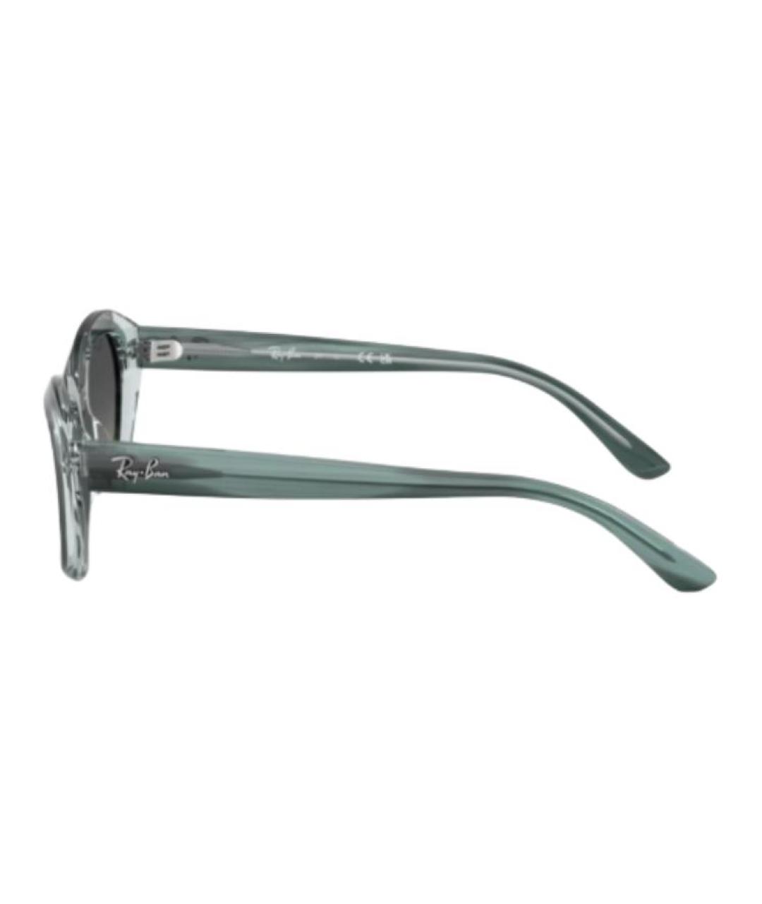 RAY BAN Зеленые пластиковые солнцезащитные очки, фото 3