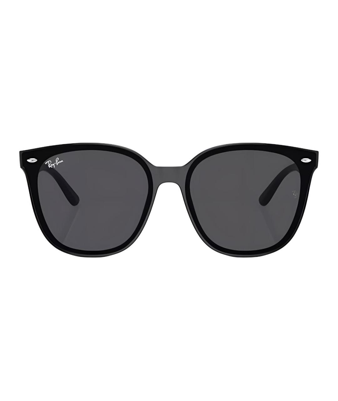 RAY BAN Черные пластиковые солнцезащитные очки, фото 2