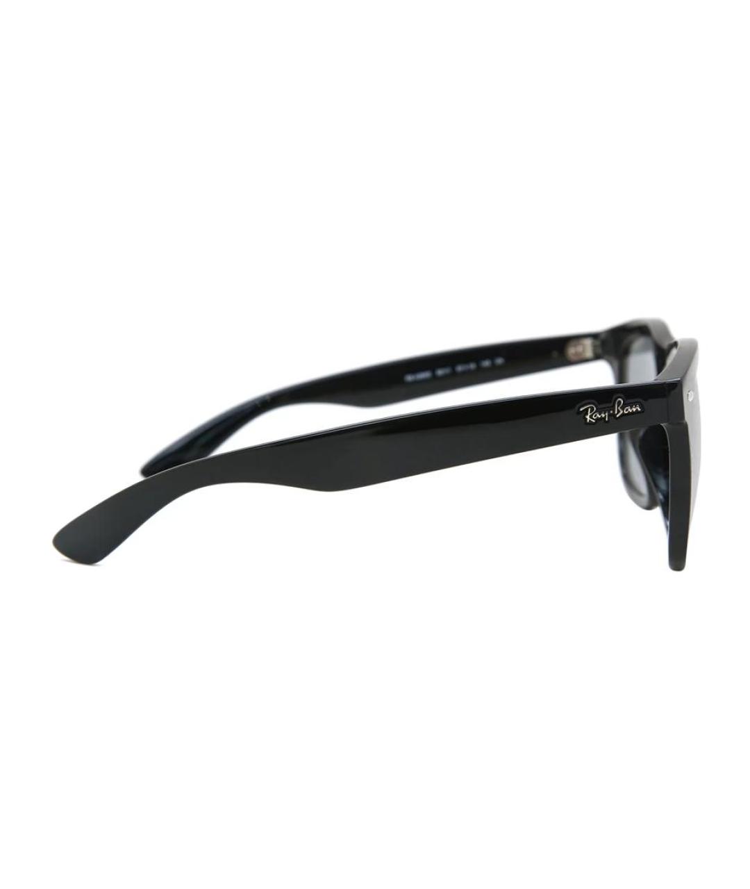 RAY BAN Черные пластиковые солнцезащитные очки, фото 3