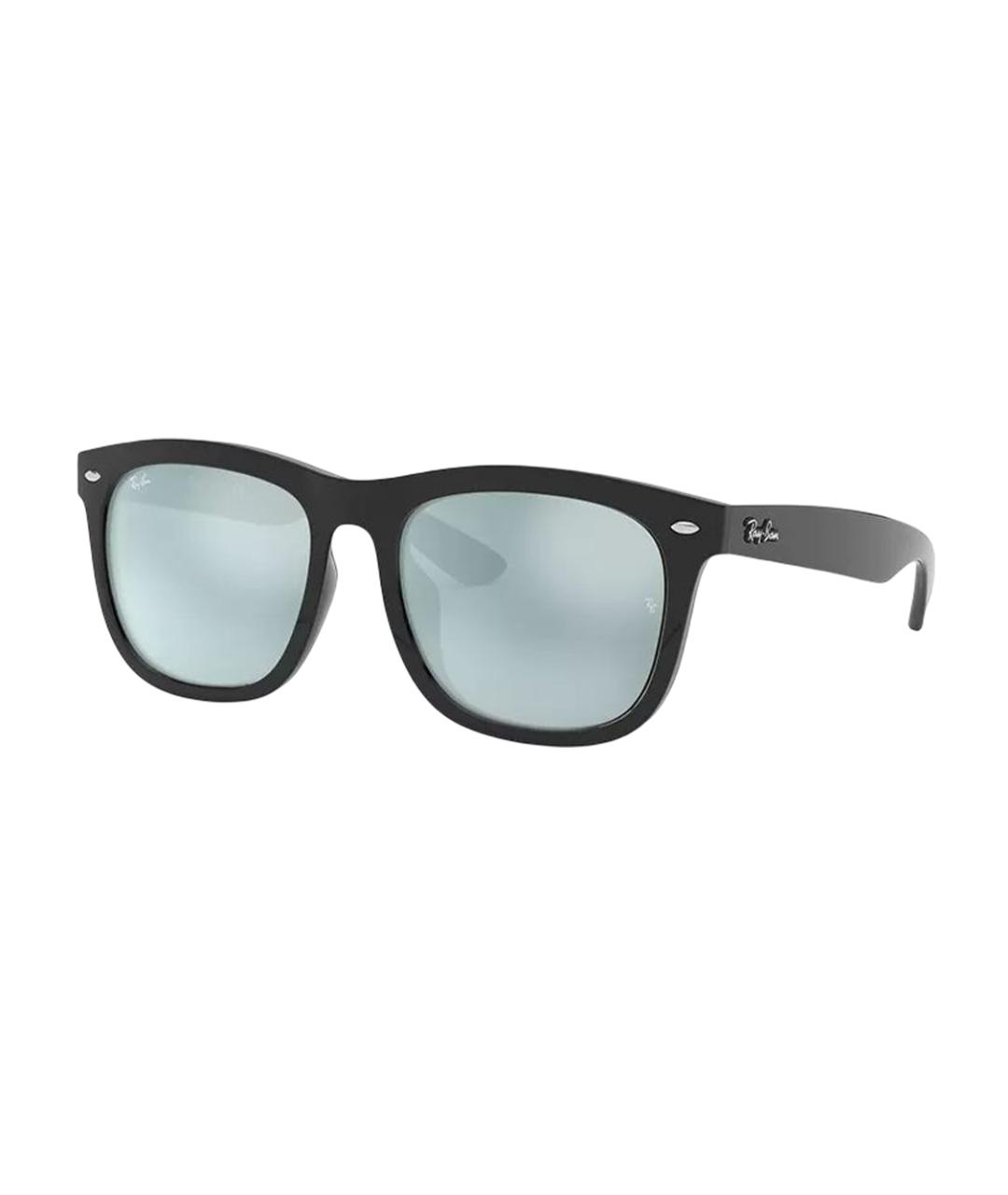 RAY BAN Черные пластиковые солнцезащитные очки, фото 1