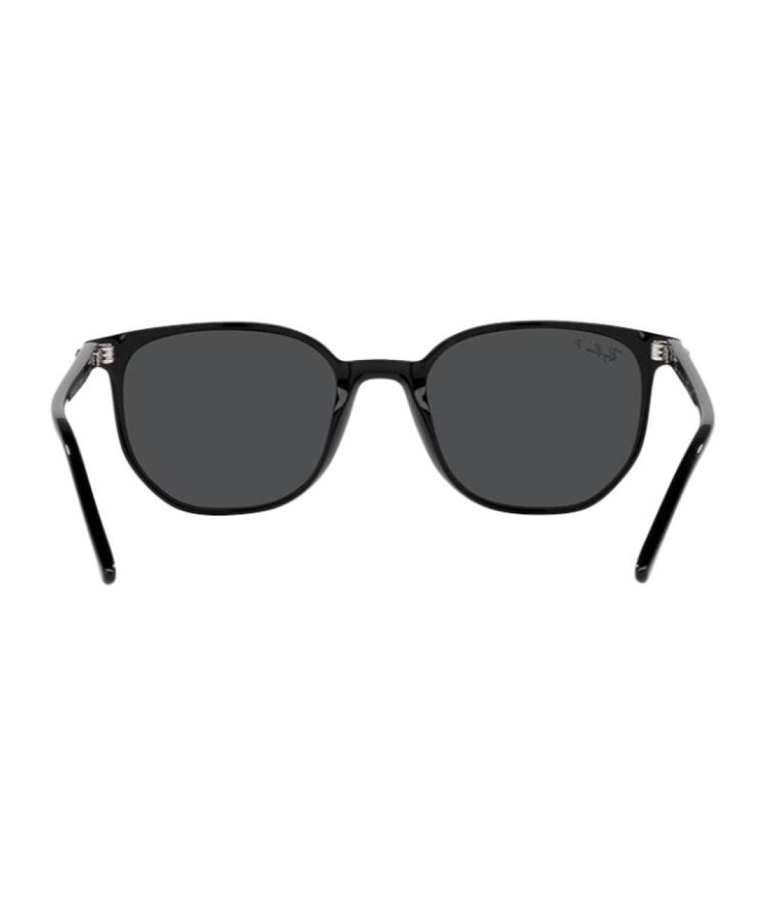 RAY BAN Черные пластиковые солнцезащитные очки, фото 3