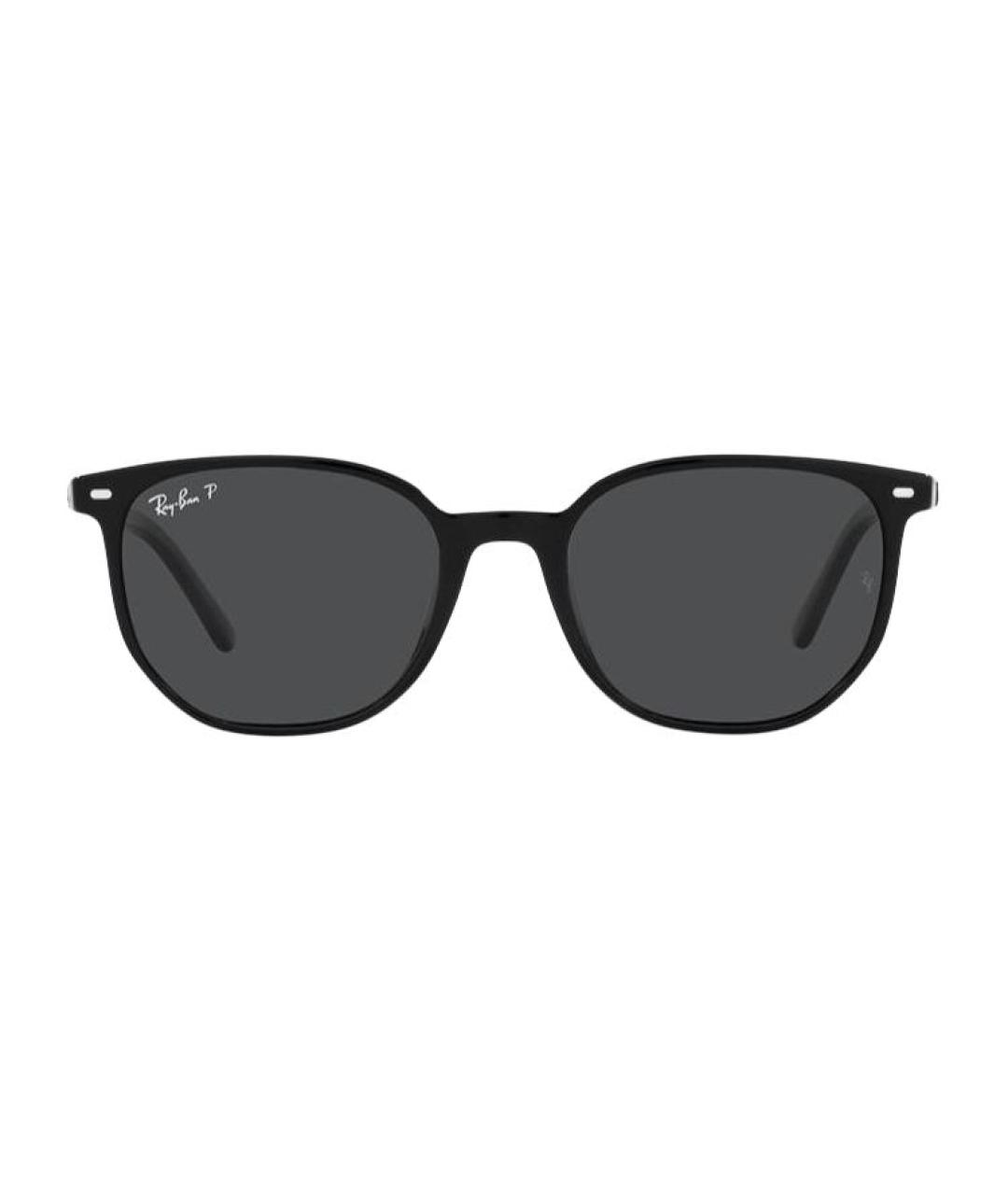 RAY BAN Черные пластиковые солнцезащитные очки, фото 2