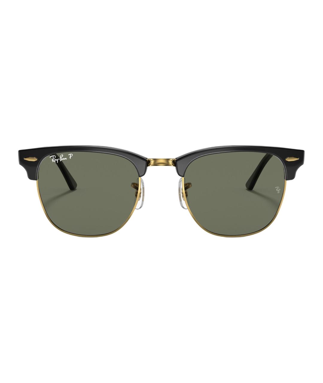 RAY BAN Черные пластиковые солнцезащитные очки, фото 5