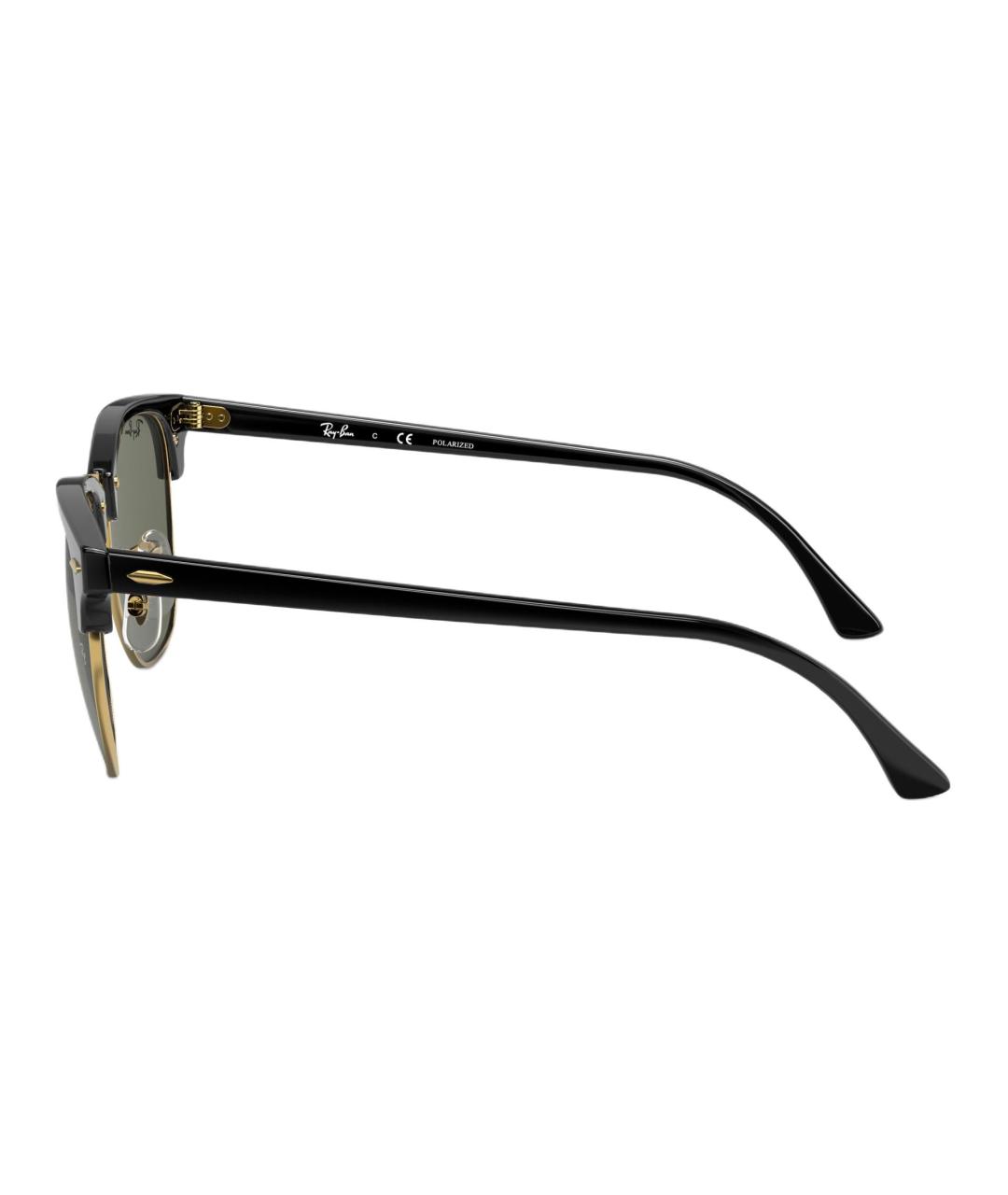RAY BAN Черные пластиковые солнцезащитные очки, фото 3
