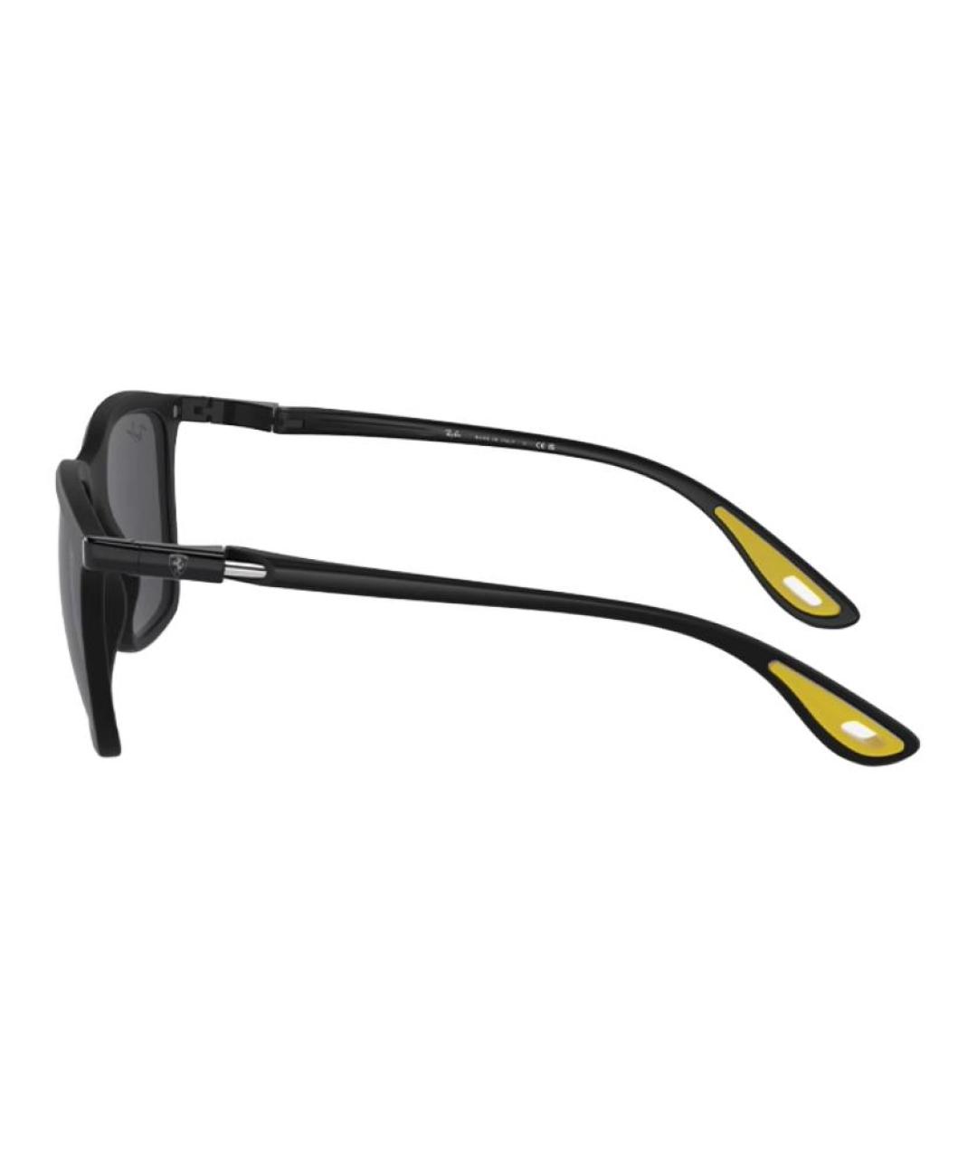 RAY BAN Черные пластиковые солнцезащитные очки, фото 2