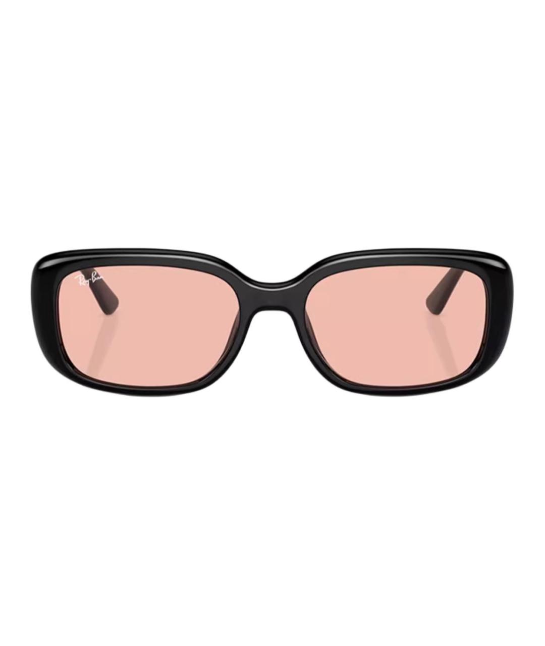 RAY BAN Черные пластиковые солнцезащитные очки, фото 2