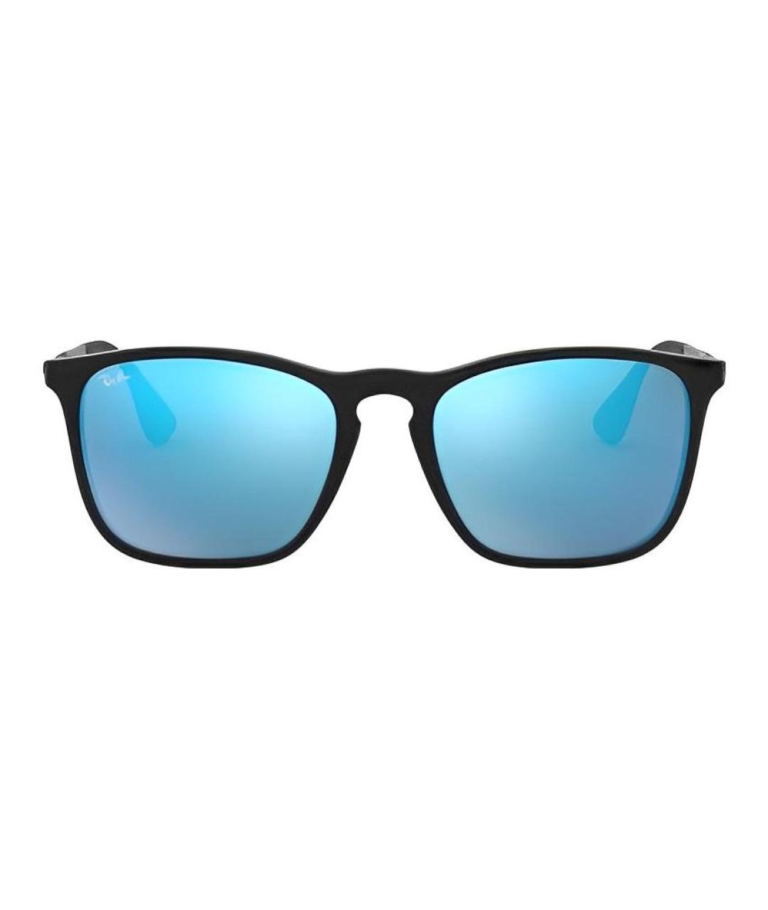 RAY BAN Черные пластиковые солнцезащитные очки, фото 2