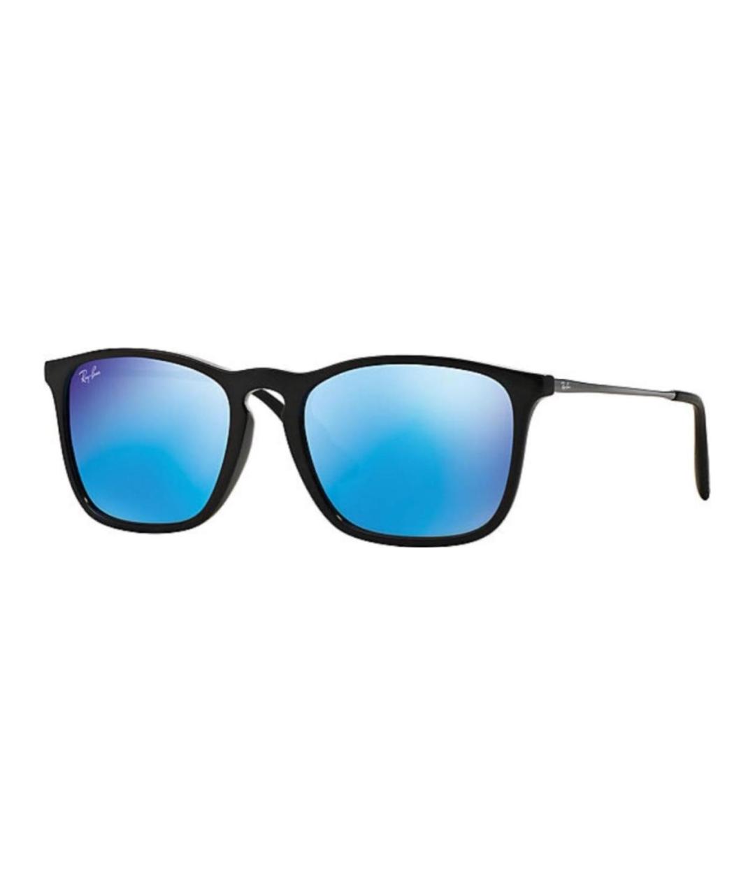 RAY BAN Черные пластиковые солнцезащитные очки, фото 1