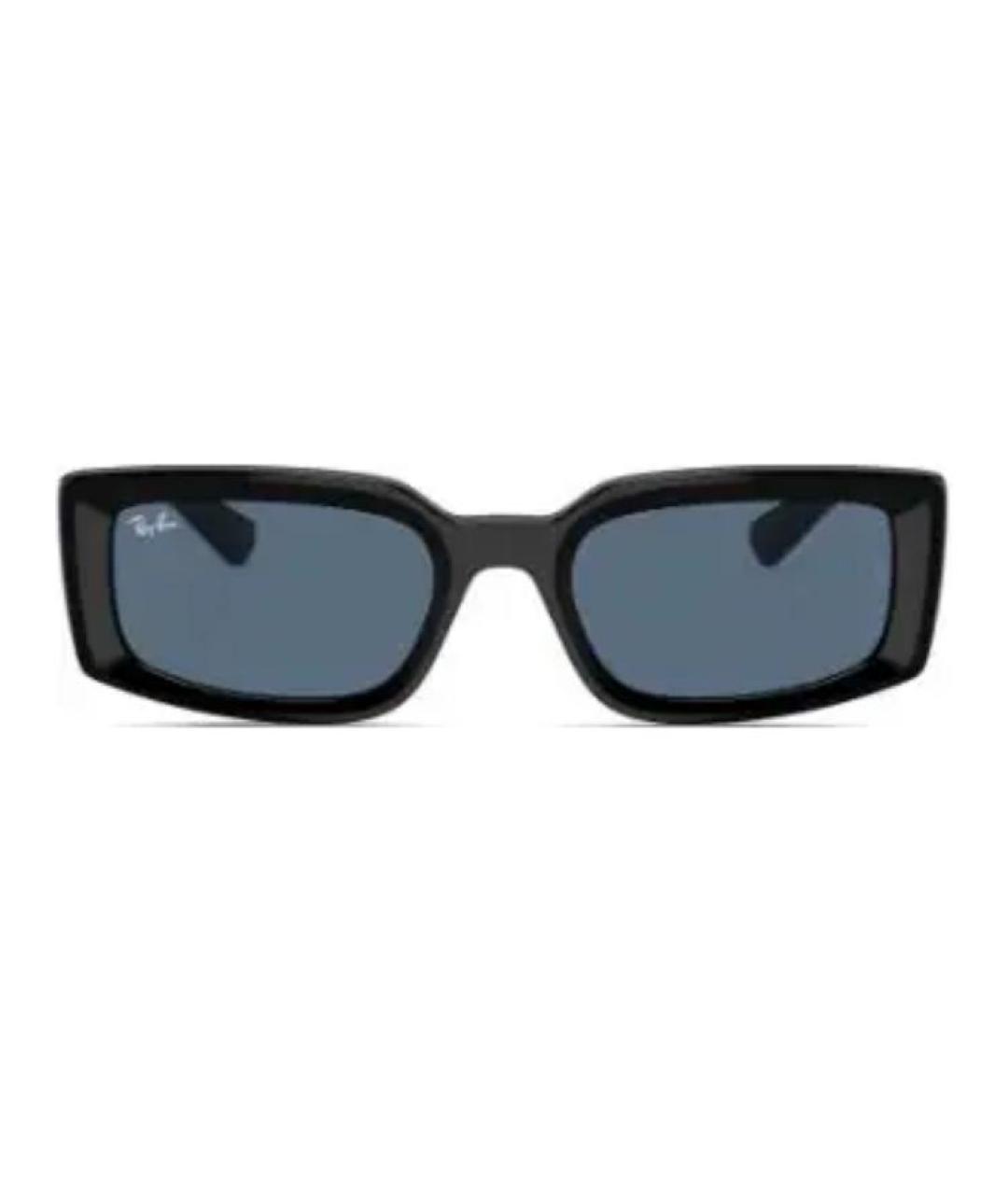 RAY BAN Черные пластиковые солнцезащитные очки, фото 1