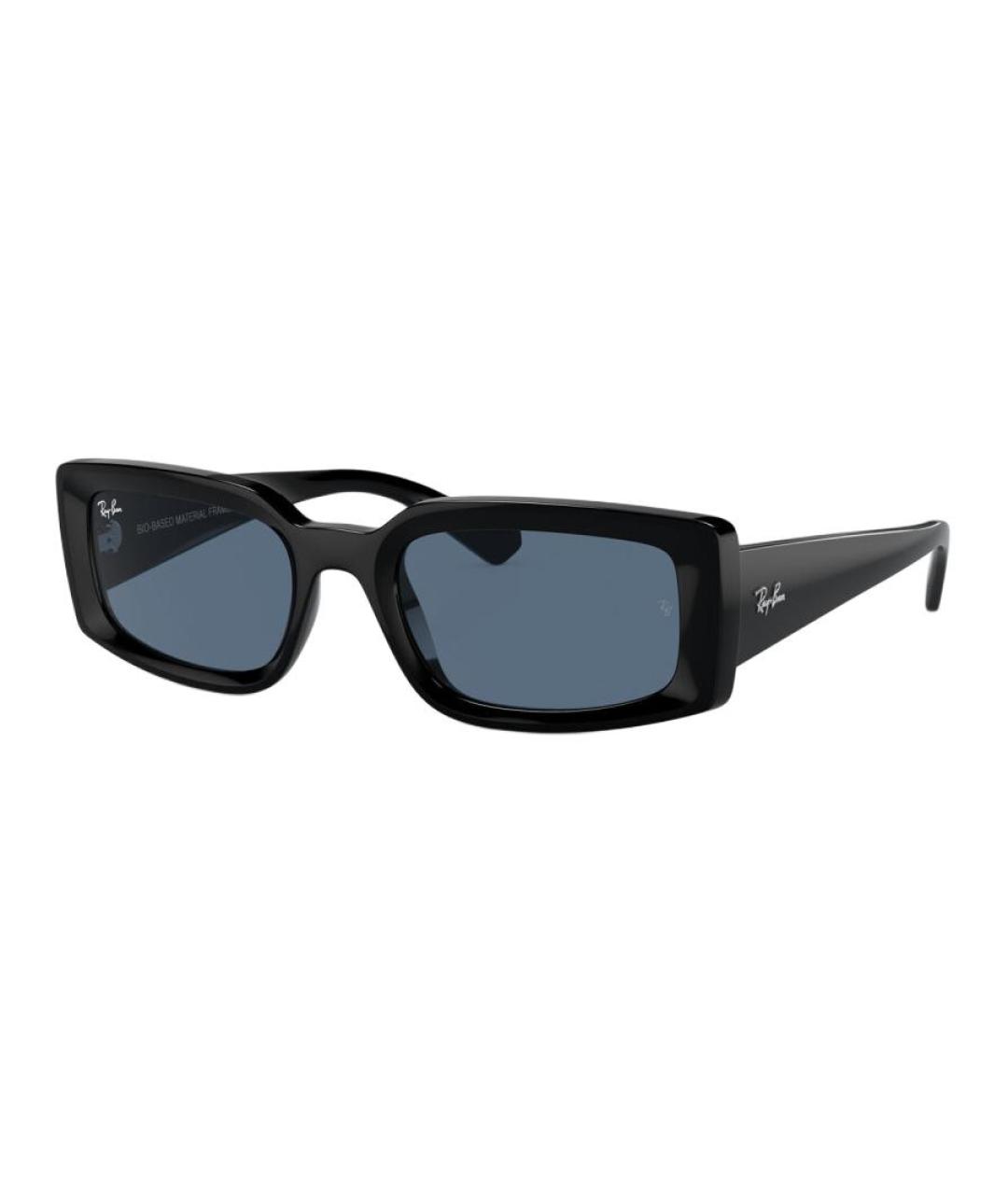 RAY BAN Черные пластиковые солнцезащитные очки, фото 3