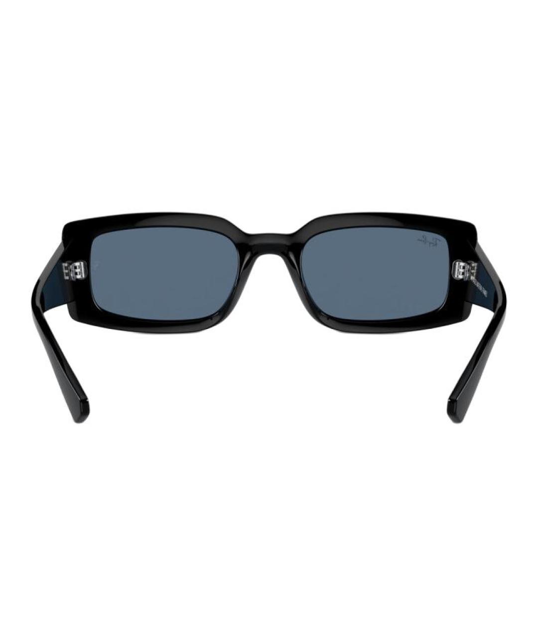 RAY BAN Черные пластиковые солнцезащитные очки, фото 5