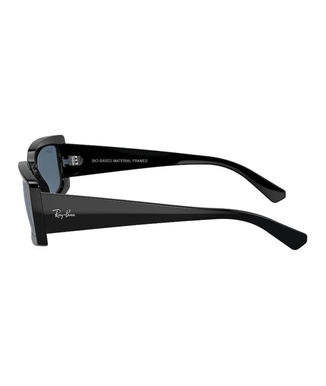 RAY BAN Черные пластиковые солнцезащитные очки, фото 2