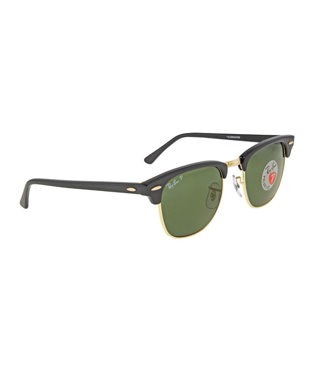 RAY BAN Черные пластиковые солнцезащитные очки, фото 1