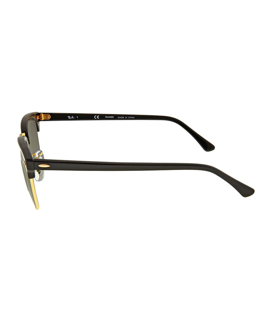 RAY BAN Черные пластиковые солнцезащитные очки, фото 3