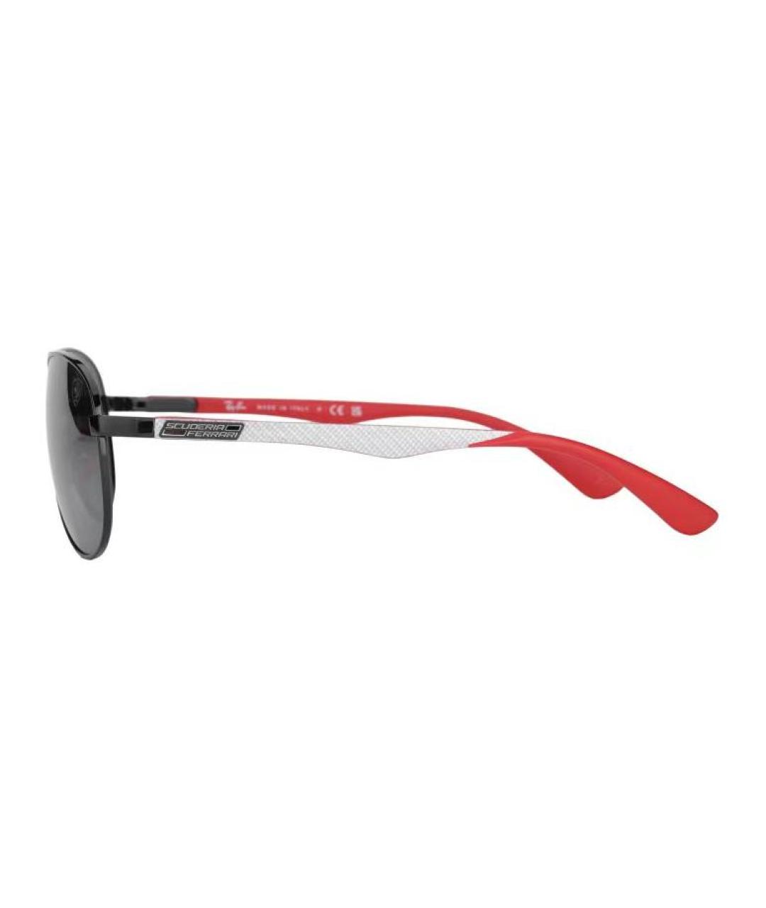 RAY BAN Черные металлические солнцезащитные очки, фото 3
