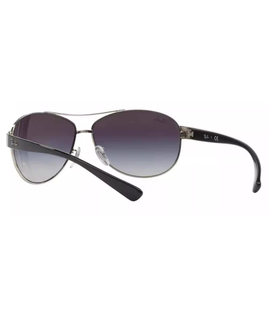 RAY BAN Серые металлические солнцезащитные очки, фото 2