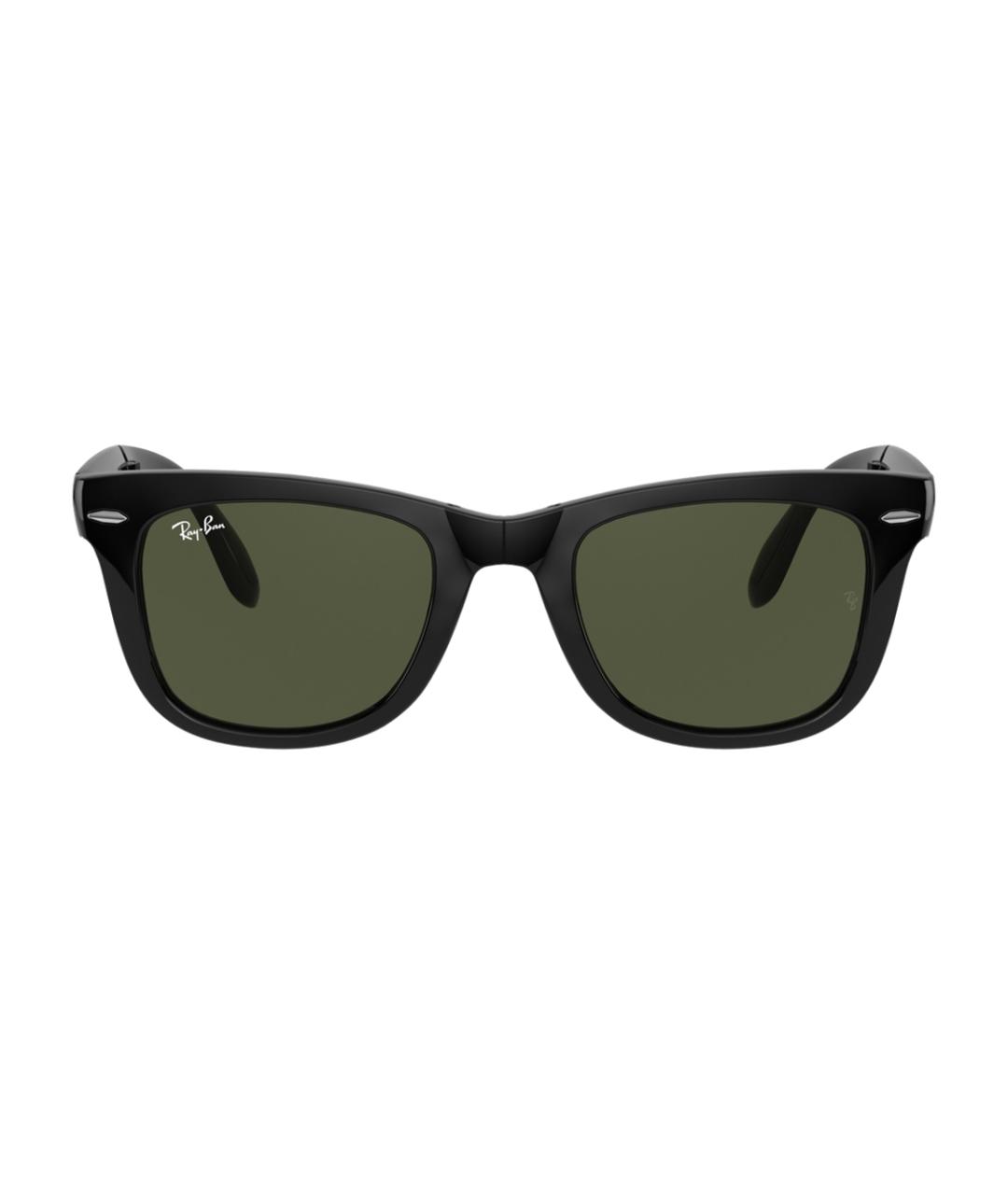 RAY BAN Черные пластиковые солнцезащитные очки, фото 2