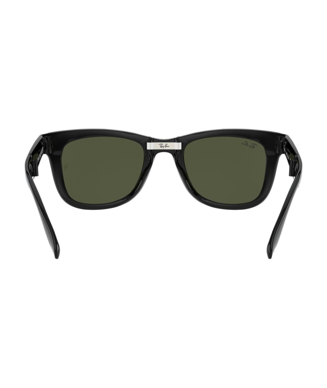 RAY BAN Черные пластиковые солнцезащитные очки, фото 4