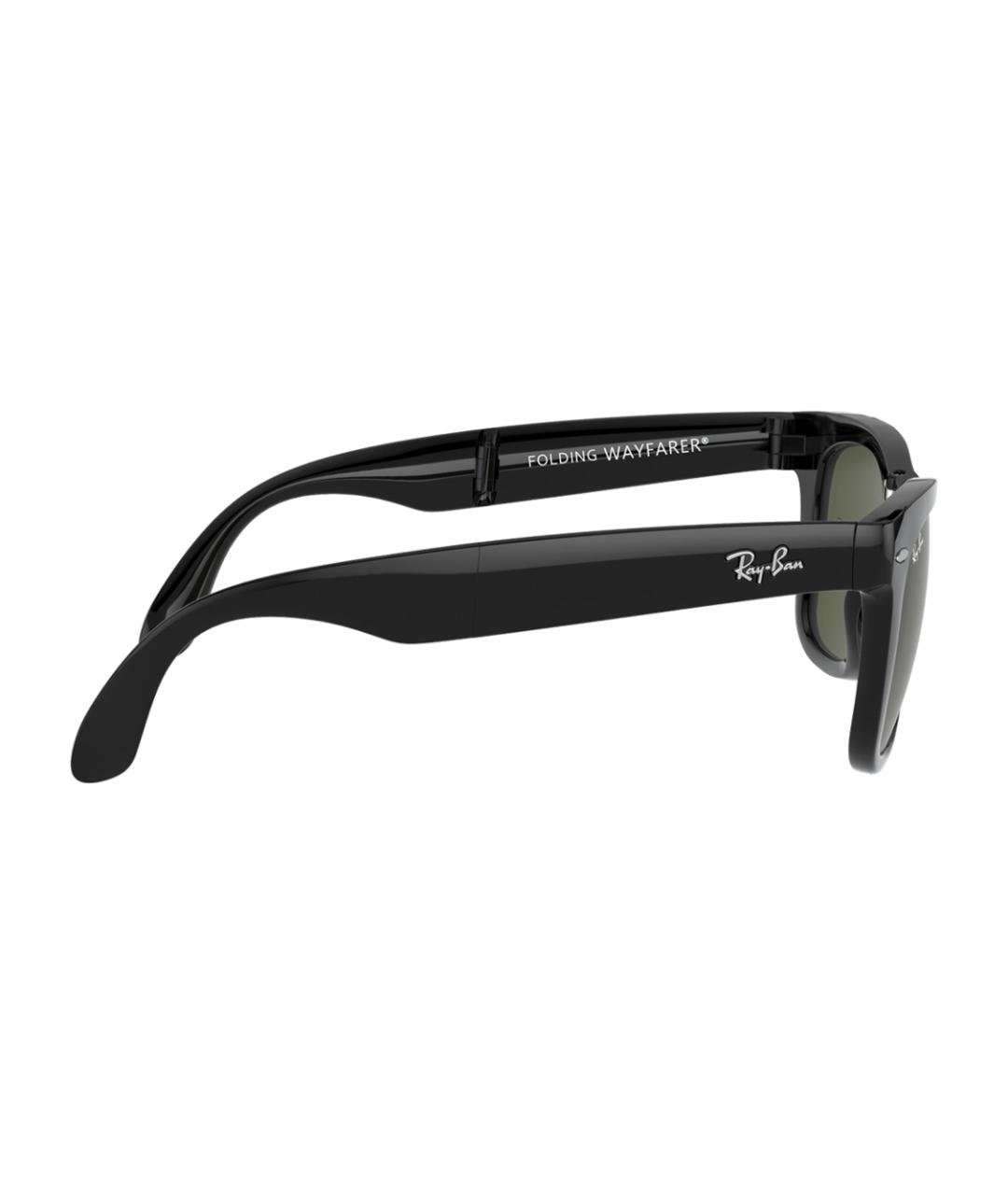 RAY BAN Черные пластиковые солнцезащитные очки, фото 5