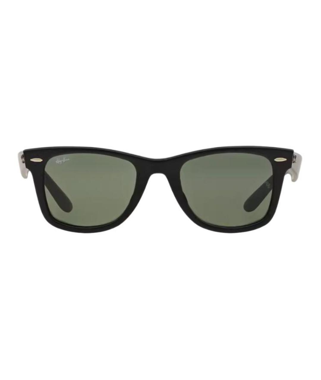 RAY BAN Черные пластиковые солнцезащитные очки, фото 2