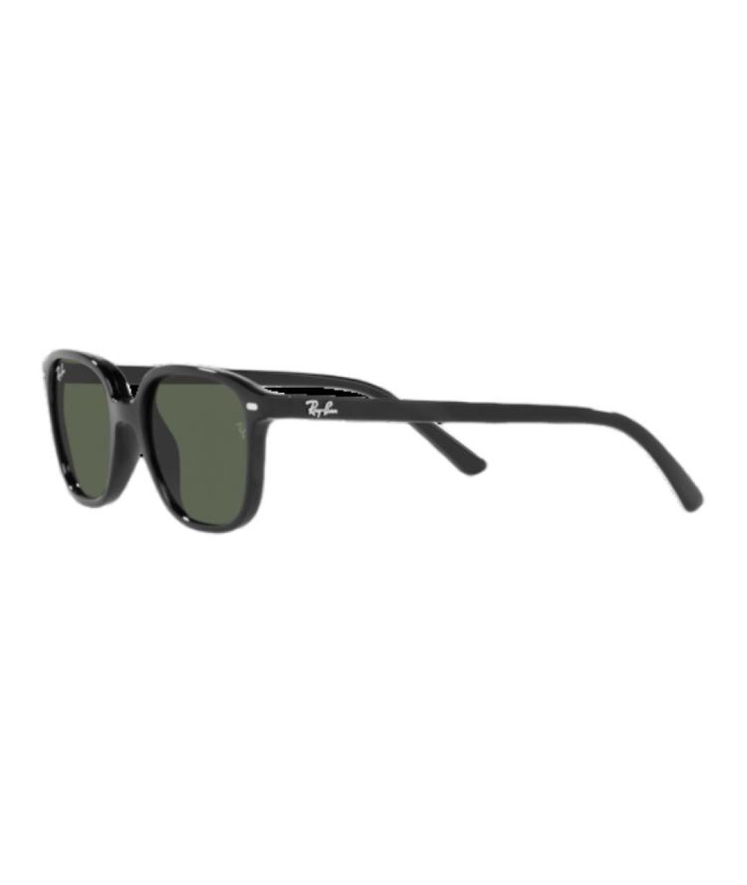 RAY BAN Черные пластиковые солнцезащитные очки, фото 2