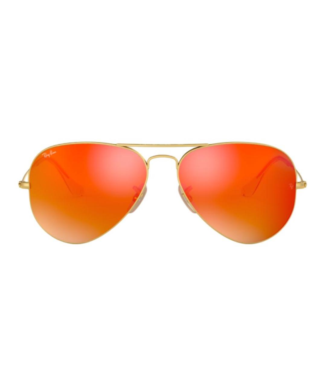 RAY BAN Желтые металлические солнцезащитные очки, фото 2
