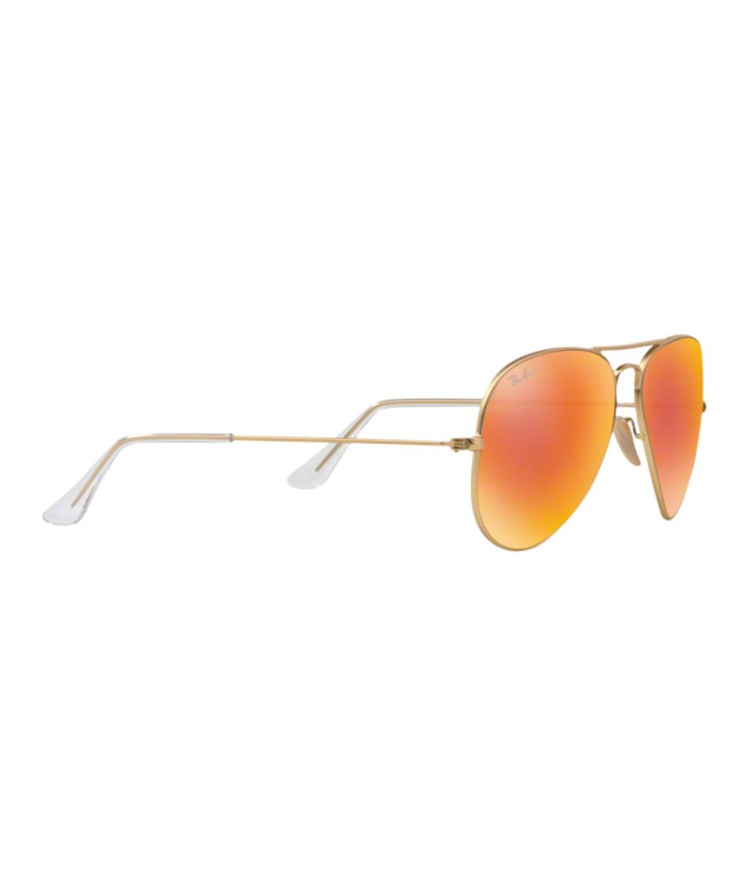 RAY BAN Желтые металлические солнцезащитные очки, фото 3