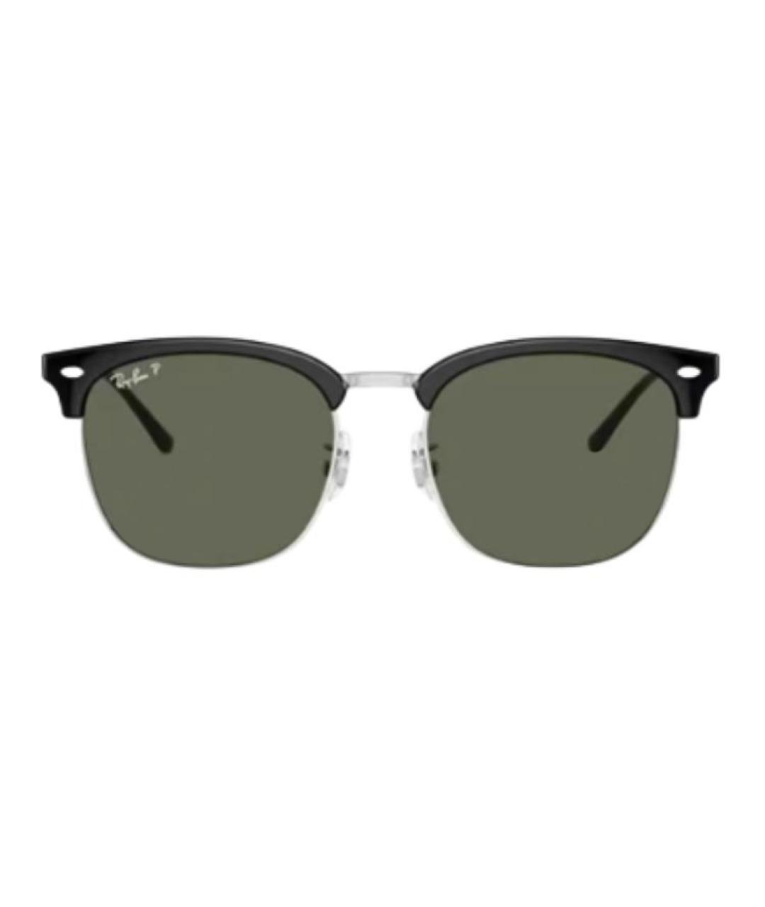 RAY BAN Черные металлические солнцезащитные очки, фото 2