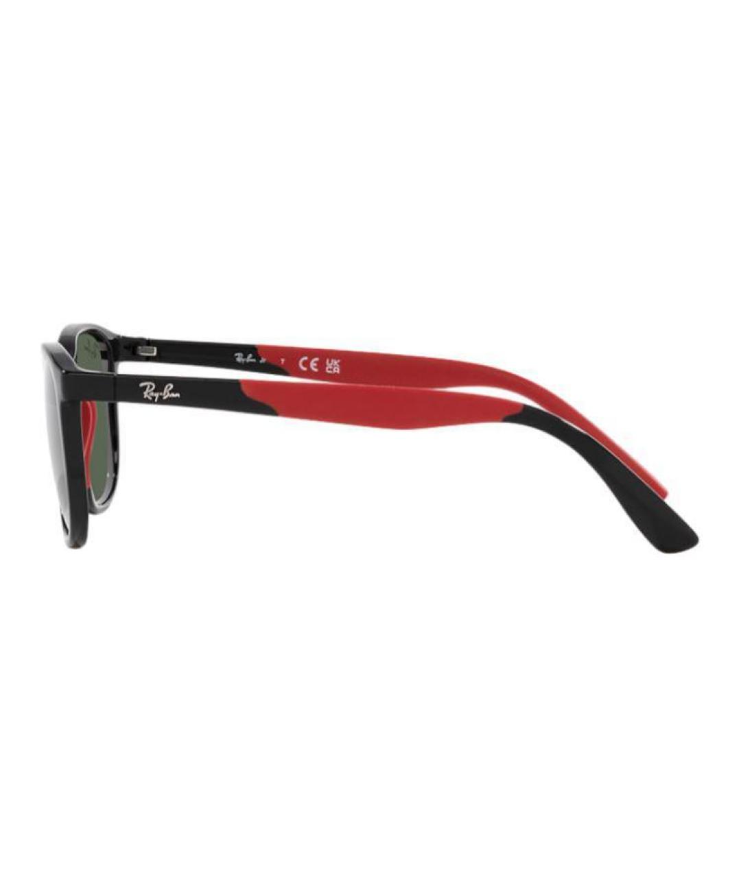 RAY BAN Красные пластиковые солнцезащитные очки, фото 3
