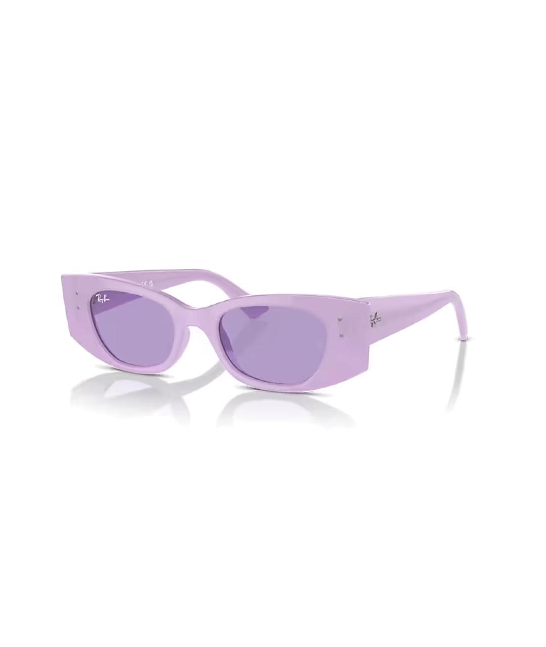 RAY BAN Фиолетовые пластиковые солнцезащитные очки, фото 1