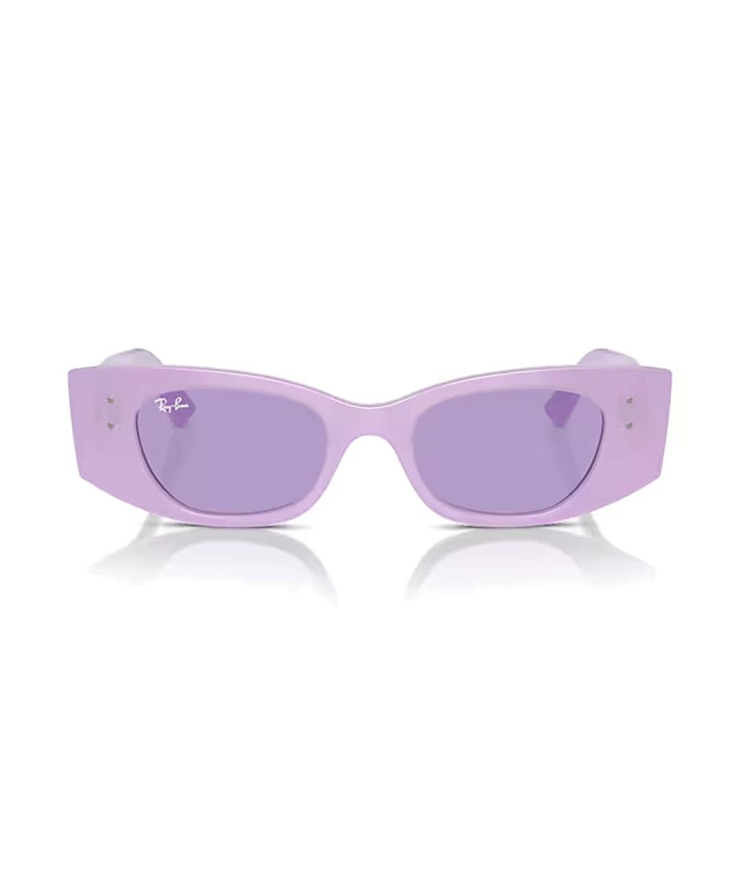 RAY BAN Фиолетовые пластиковые солнцезащитные очки, фото 2