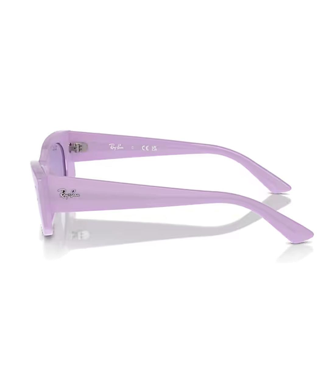 RAY BAN Фиолетовые пластиковые солнцезащитные очки, фото 3