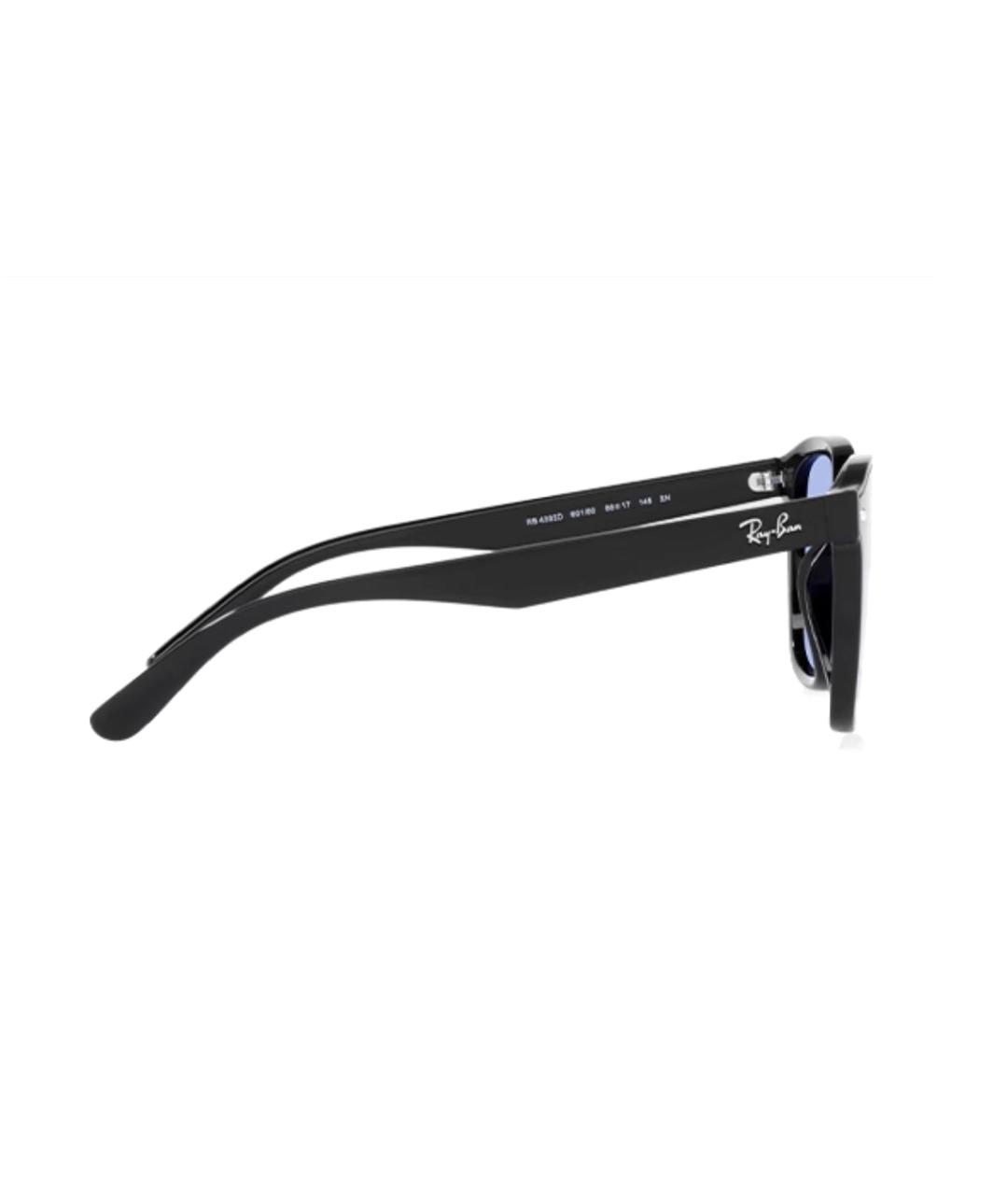 RAY BAN Черные пластиковые солнцезащитные очки, фото 3