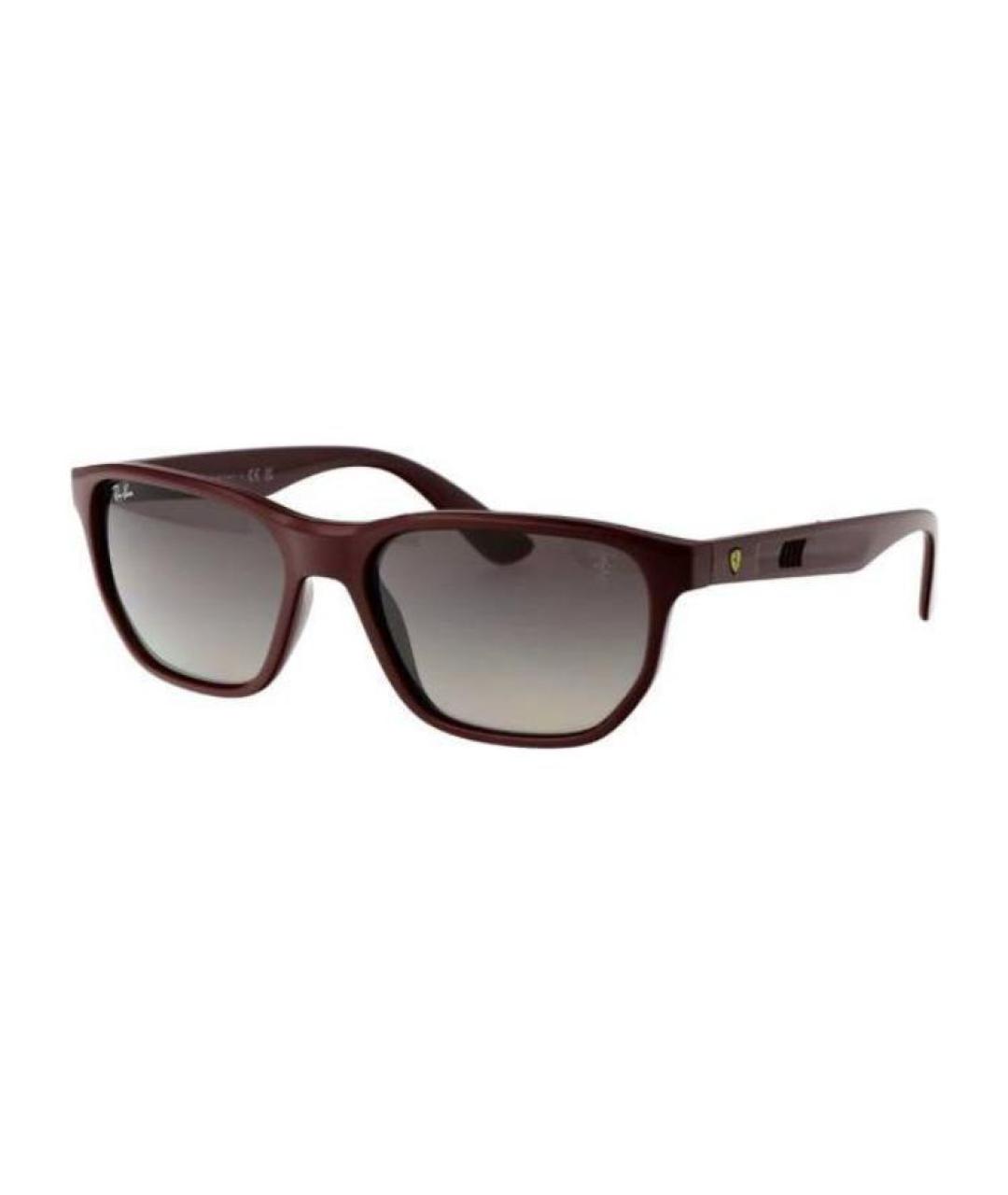 RAY BAN Красные пластиковые солнцезащитные очки, фото 1