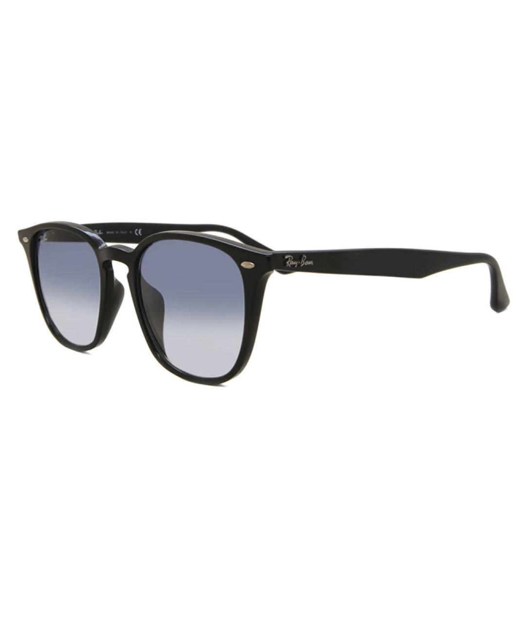 RAY BAN Черные пластиковые солнцезащитные очки, фото 1