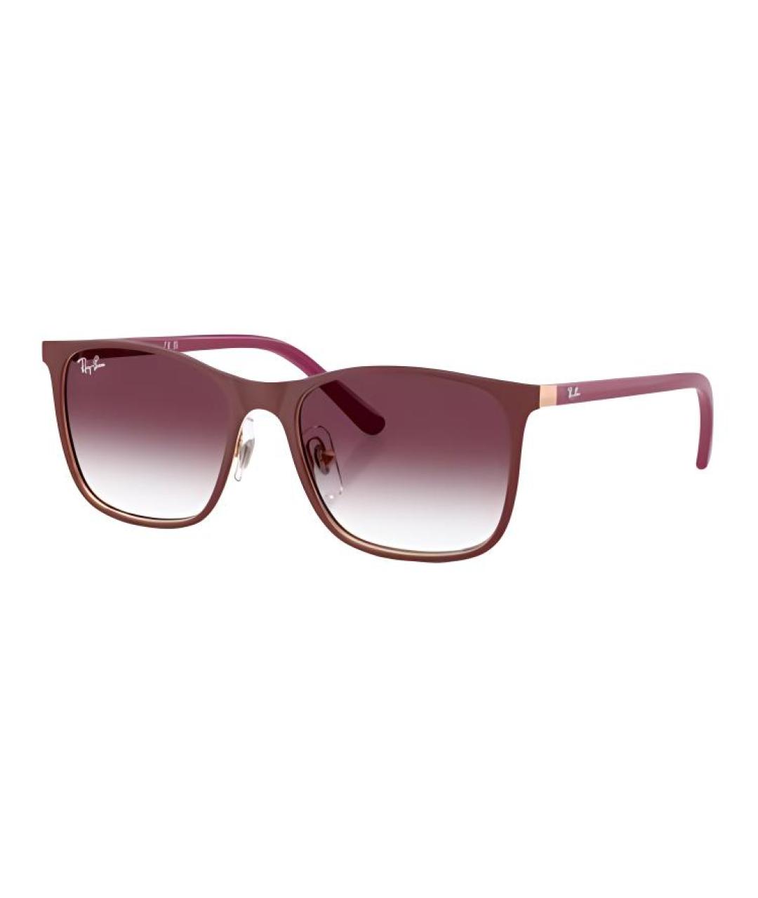 RAY BAN Красные металлические солнцезащитные очки, фото 1